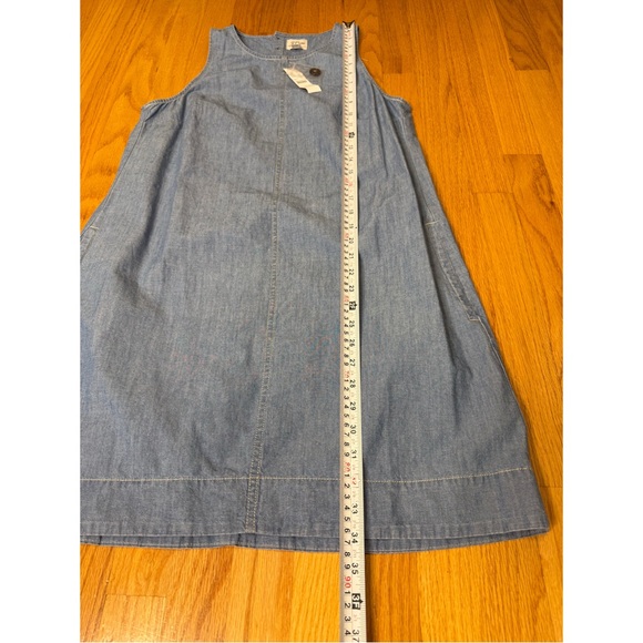 J. Crew Button-back Chambray Shift Dress NWT - Picture 4 of 7